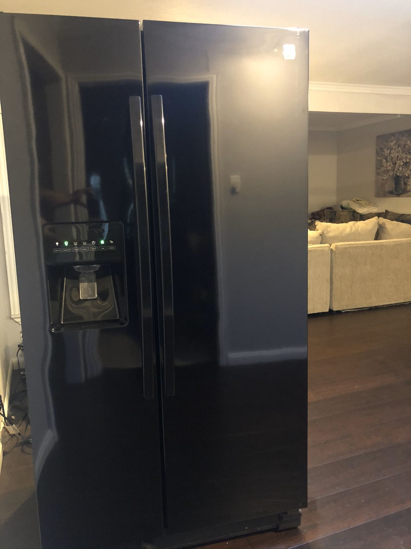 Black Kenmore SidebySide Refrigerator