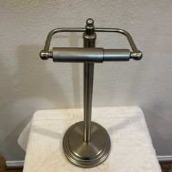 Stand Alone Toilet Roll Holder 