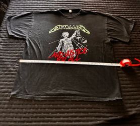 Metallica and justice for all shirt 2xl band tee