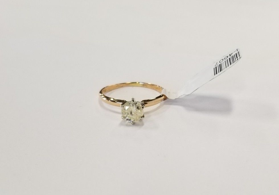 14K 3/4 Carat Round Solitaire Diamond Ring (I-4607)