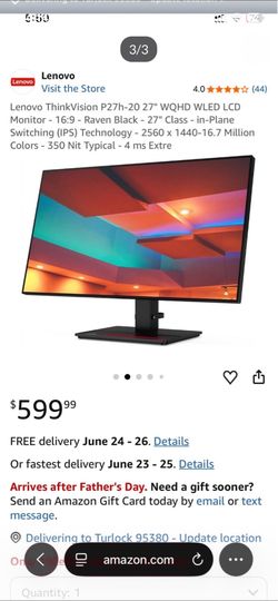 Lenovo monitor