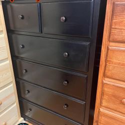 Black Duplex Pinewood Dresser Cajonera Comoda Nueva 