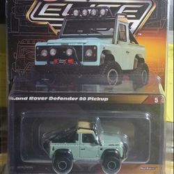 Die Cast Metal - Elite 64 Hot Wheels Collection - Land Rover Defender 90 -New-