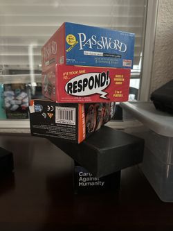 Board Game: Password, Respond, Jinga, and Cards Against Humanity