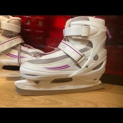 Ice Skates Adjustable Size 5-8, Fit Size 5, 6, 7, 8