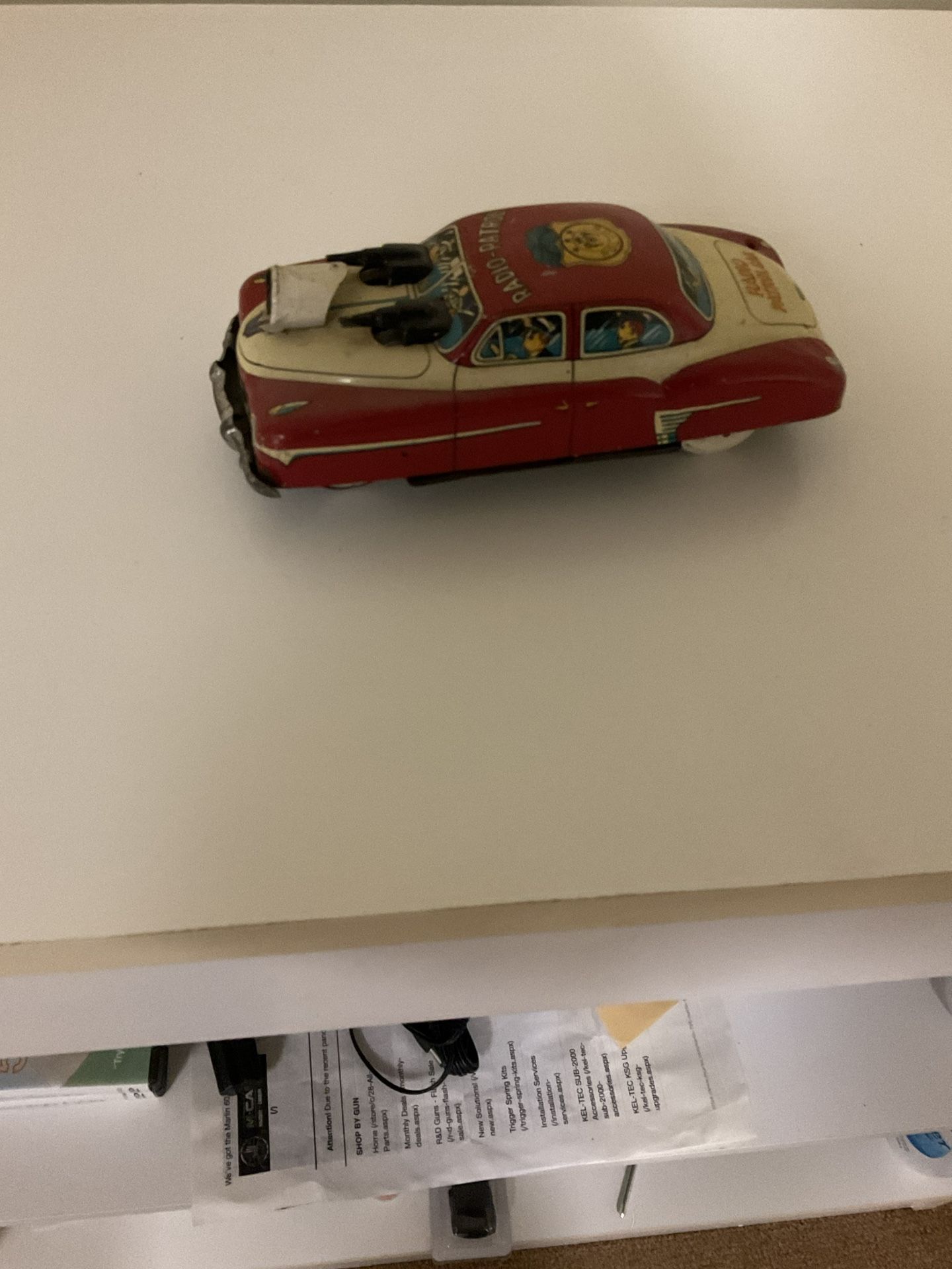 Vintage Tin Police Car