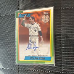 1990 NOLAN RYAN AUTO #/25