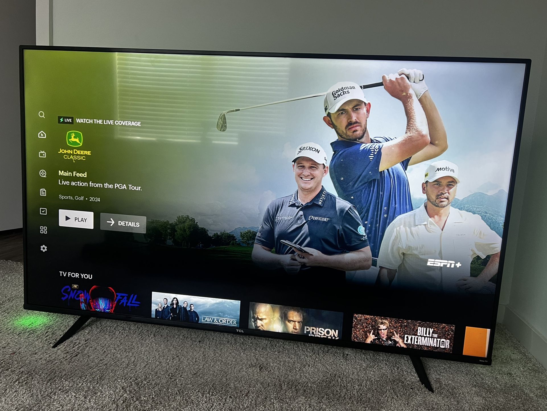 65 Inch TCL smart TV