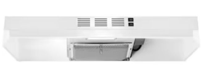 36” White Under Cabinet Range Hood
