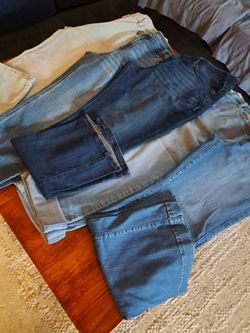 FIVE PAIR WOMENS JEANS SZ16