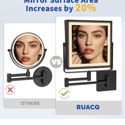 Brand new wall mount makeup mirror with light