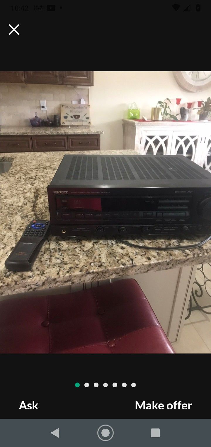 Kenwood Stereo Receiver With Remote