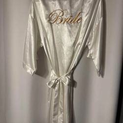 Silk bridal Robe