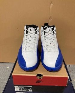 Air Jordan 12 White Blue Sneakers