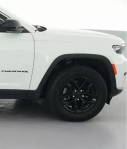 18" Gloss Black Wheel Skin Set for Jeep Grand Cherokee Laredo (2021-25)