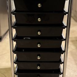 Black Storage 7 Drawer Unit.   Cash Only !!! 