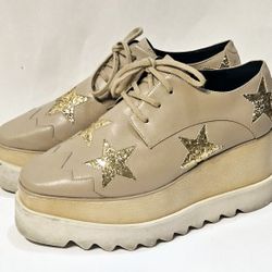Stella McCartney sz 6 elyse star platform heels