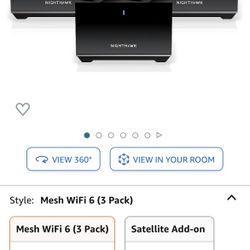 Nighthawk Mesh WiFi6 MS80