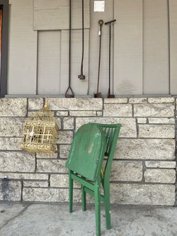 Antique Rustic Farmhouse Chair