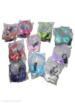 Wired On-Ear Headphones  10 Colors
