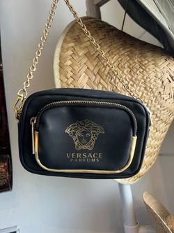 Versace Parfums Black Mini Crossbody Bag