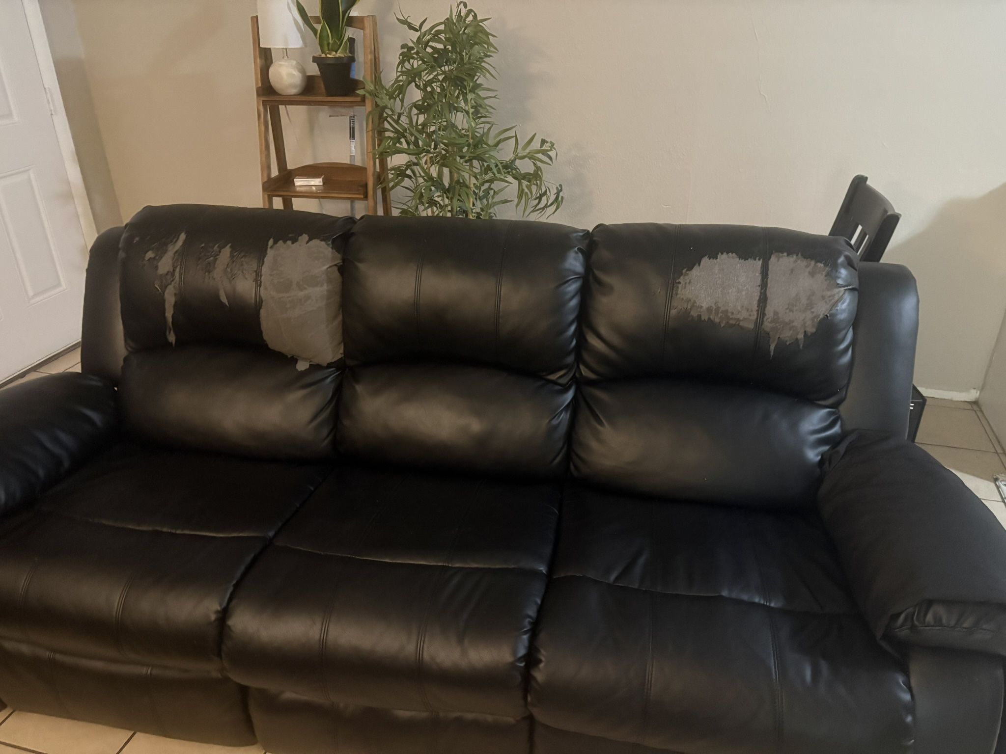 Black Leather Couch