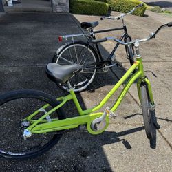 Two Cruiser Bicycles