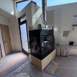 Gas Corner Fireplace! 