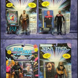 Star Trek Vintage Action Figures • Playmates 1994, '95, '97 • Lot Of 4