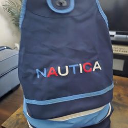 Nautica Collapsible Beach Cooler Tote Mesh Backpack