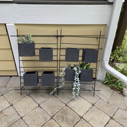 Two Indoor/outdoor Wall Planters, Crate And Barrel; $60 Each