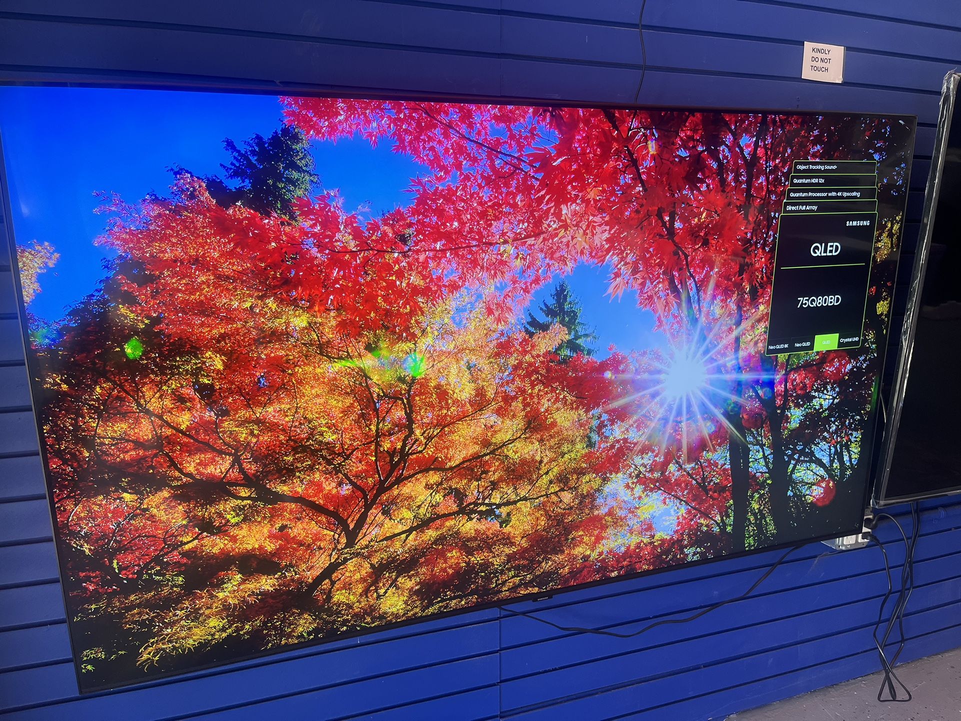 Samsung 75” Q80B Series Smart Tv 120 Hertz (Spectrum, Apple Tv, Disney + Compatible)