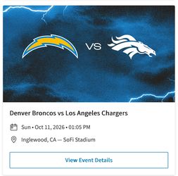 Los Angeles Chargers vs Denver Broncos