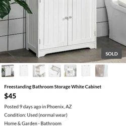Cabinet Storage Freestanding (Bathroom)