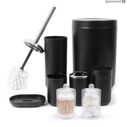 Bathroom Accessories Set, 8 Piece 