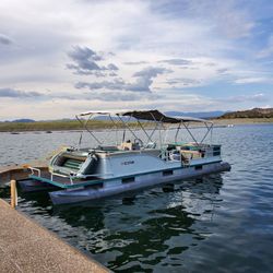 28' Pontoon And Trailer