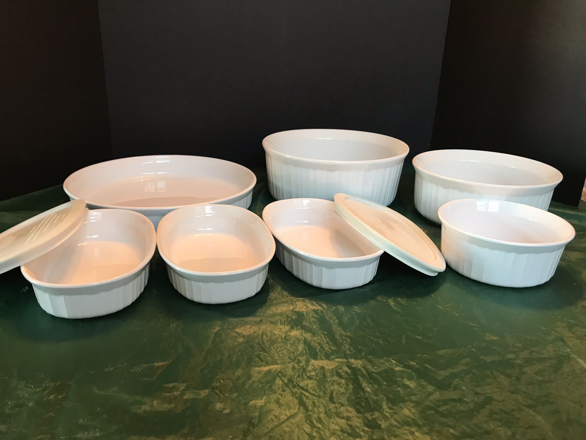 Corning Ware French White 7 pieces baking set