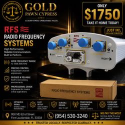 RFS Radio Frequency System Y2 1(contact info removed) MHz