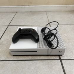 Xbox One S Gaming System w/ Controller & Wires – Plug & Play