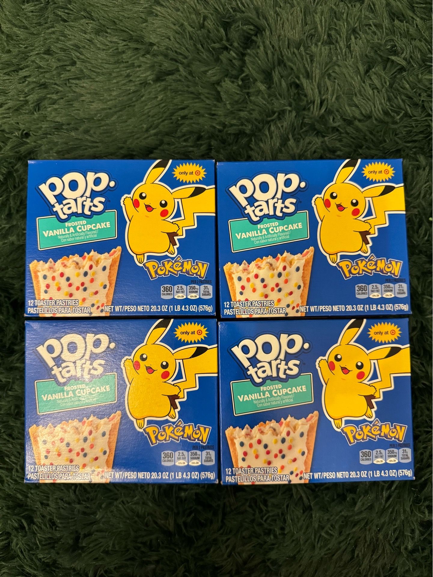 4 Pokemon x Target Frosted Vanilla Cupcake Pop tart