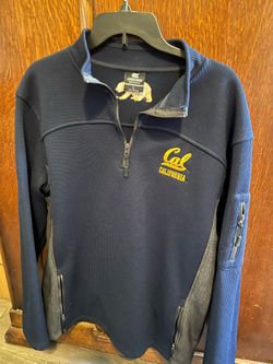 California Golden Bear Men’s Large Blue 1/4 zip pullover