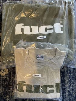 FUCT og Logo: Military Green Sweatshirt hoodie & Sand Shirt