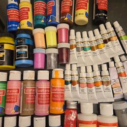 Mixed Lot of Acrylic and Watercolor Paints