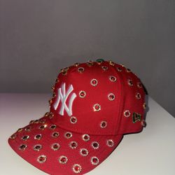 Rhinestone SnapBack New York Hat