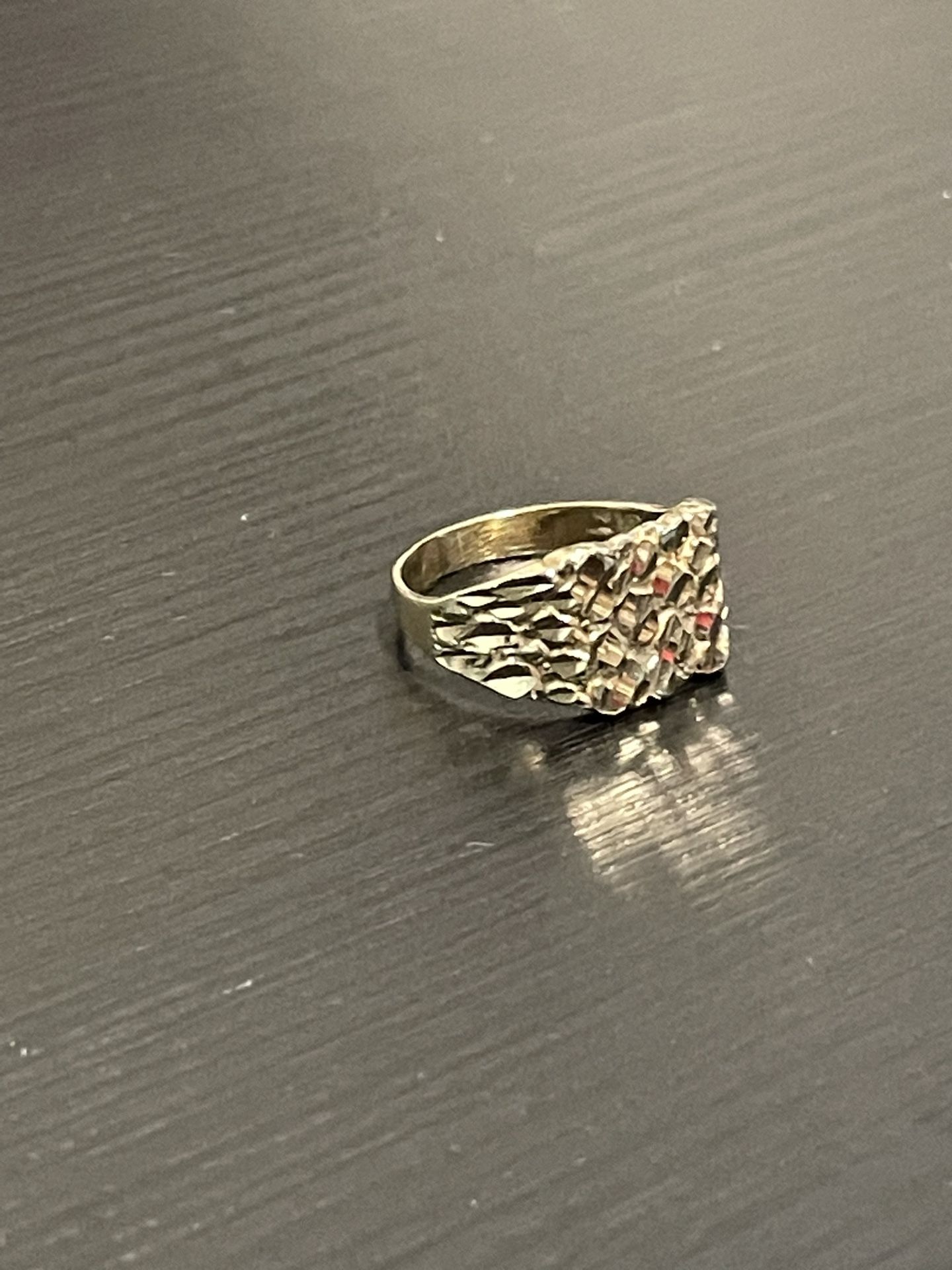 10k SOLID NUGGET RING ✅