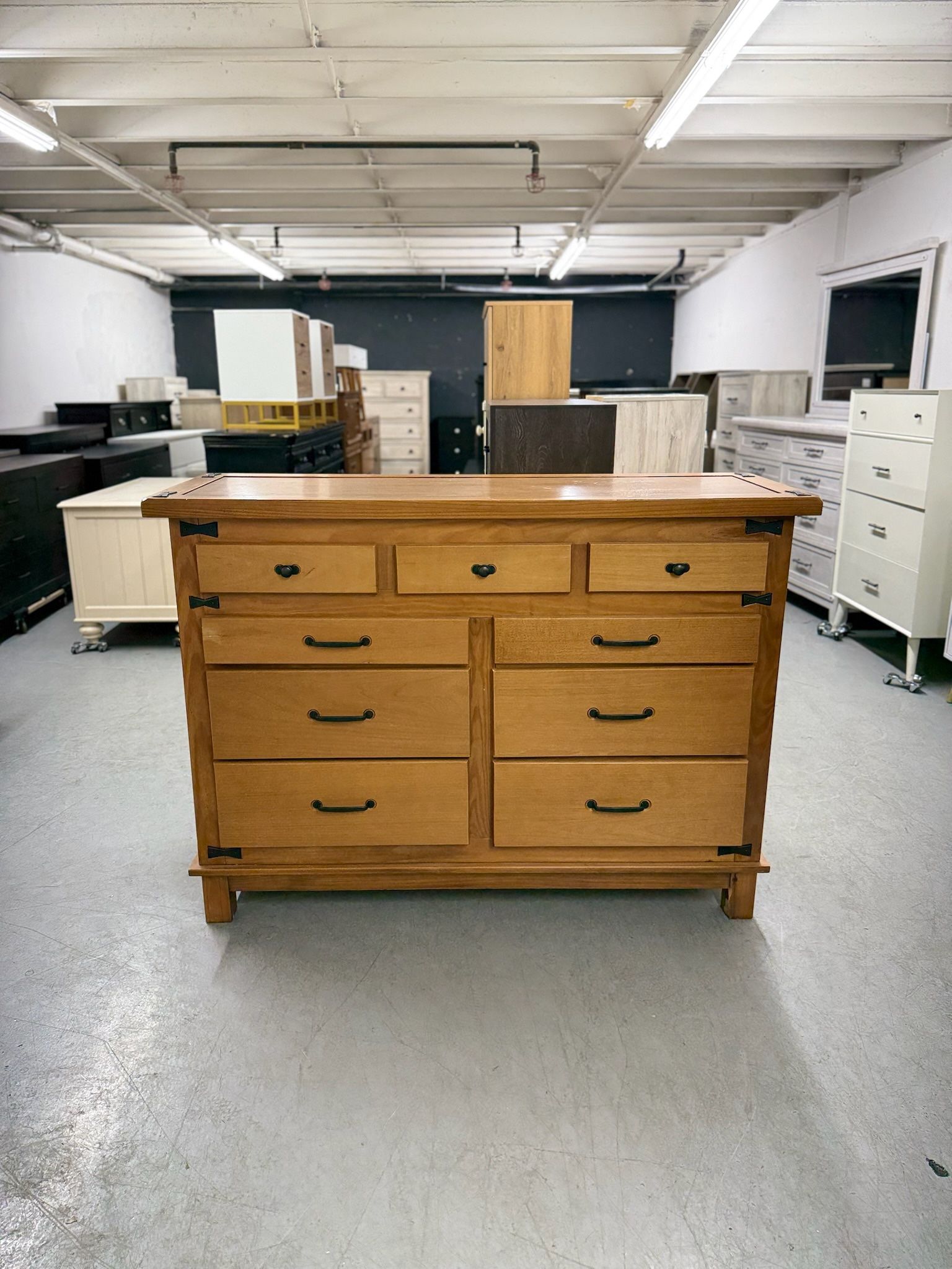Beautiful Wood 9 Drawer Dresser