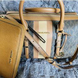 Michael Kors duffel satchel bag 