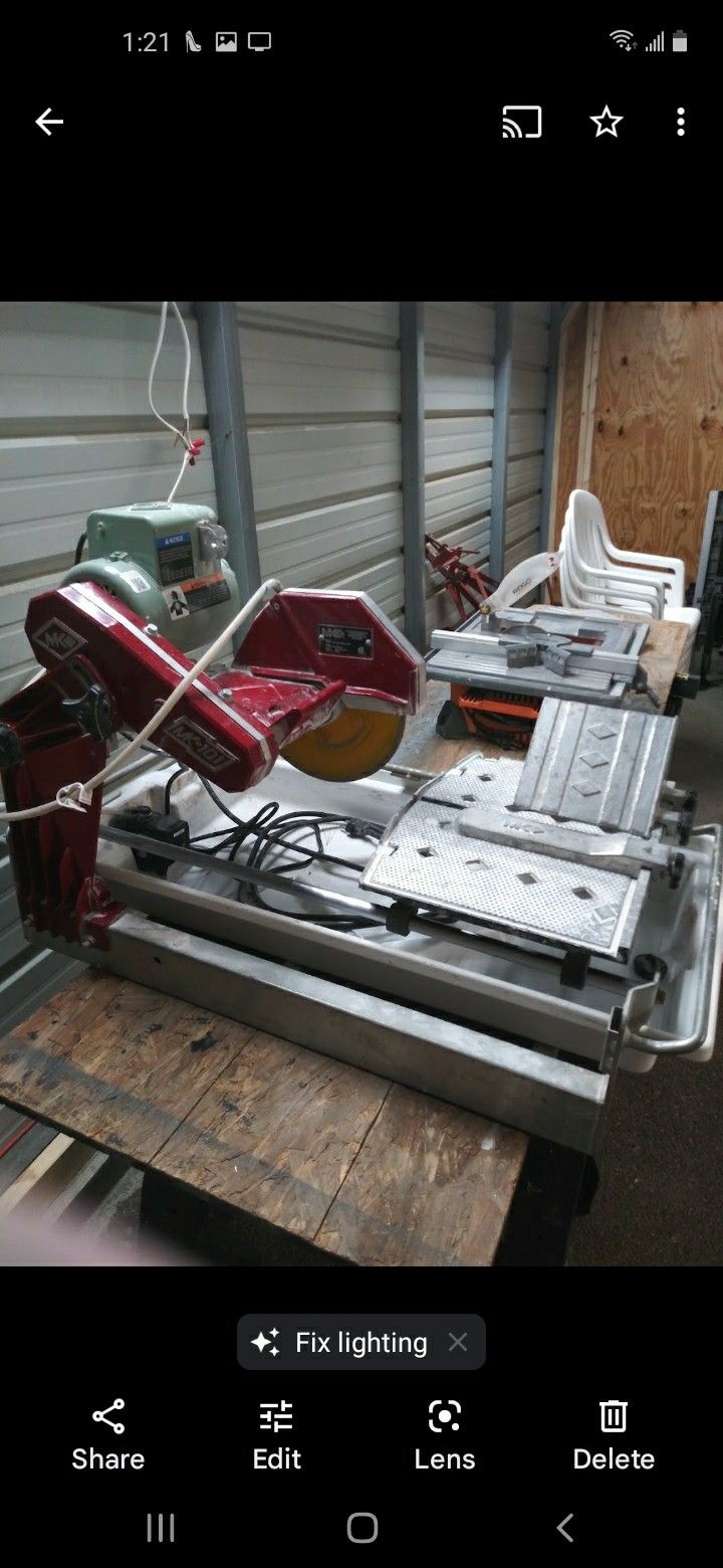 MK wet saw $450 obo