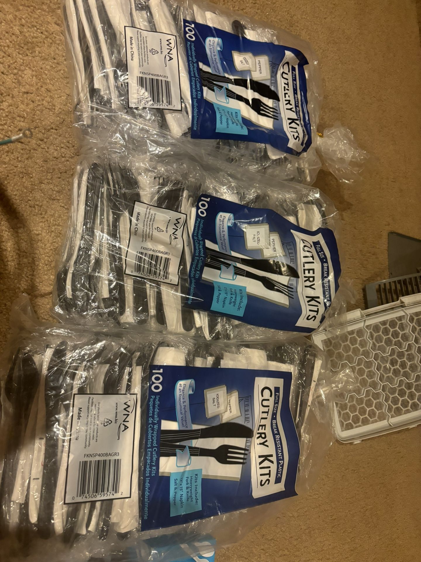 Cutlery Kits (300 Ct/3 Bags)