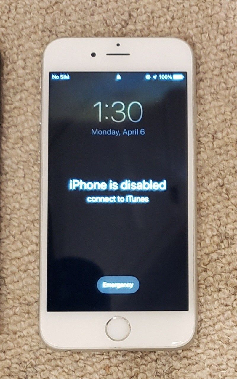 iPhone 6s For Parts Disabled 128gb SIM Unlocked Original Verizon